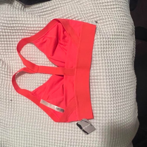 Free People Movement End Game Sports Bra - Neon Coral Size S - Picture 5 of 5